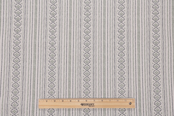 Covington Bindu Printed Cotton Drapery Fabric in Pine