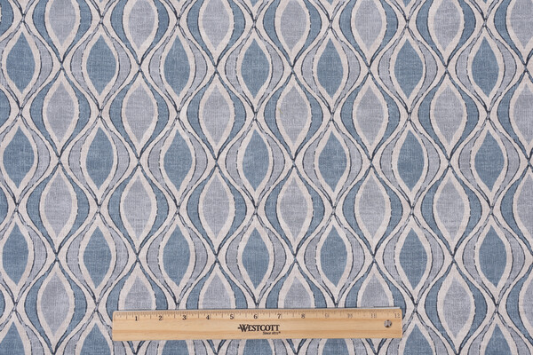 Magnolia Home Joy Printed Cotton Drapery Fabric in Sky