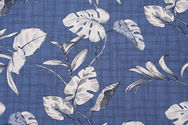 Magnolia Home Havana Printed Cotton Drapery Fabric in Harbor
