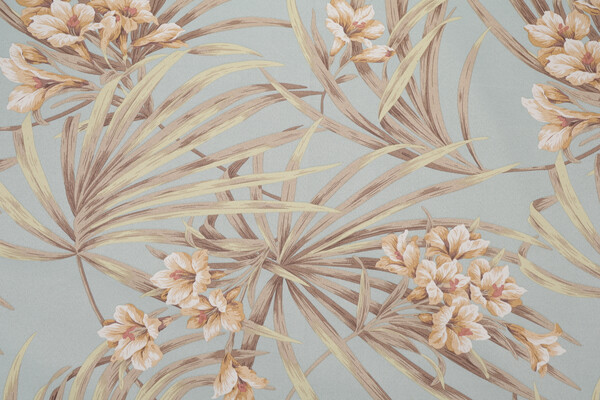 Magnolia Home Sea Island Printed Polyester Outdoor Fabric in Spa