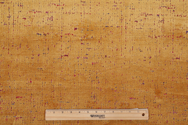 P Kaufmann City Lights Woven Chenille Velvet Upholstery Fabric in Amber 