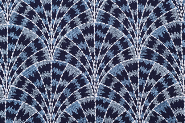 Click for Covington Cougar Embroidered Drapery Fabric in 52-Cabana Blue  Covington Cougar Embroidered Drapery Fabric in 52-Cabana Blue