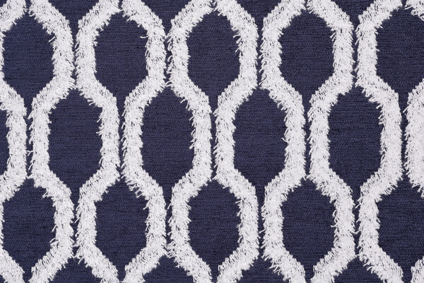 Sample of Covington Fringe Benefits Woven Chenille Upholstery Fabric in 593-Indigo 