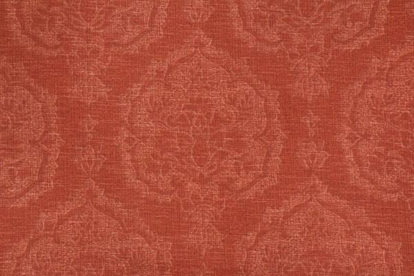 Thibaut Istanbul Damask F97149 Printed Cotton Drapery Fabric in Rust