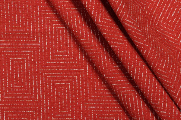Corabeth Woven Upholstery Fabric in Tangerine
