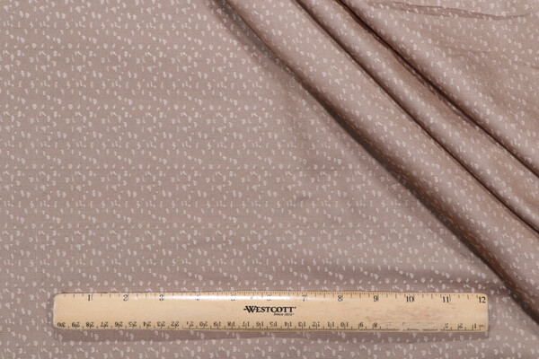 Speckle Woven Decorator Fabric in Taupe