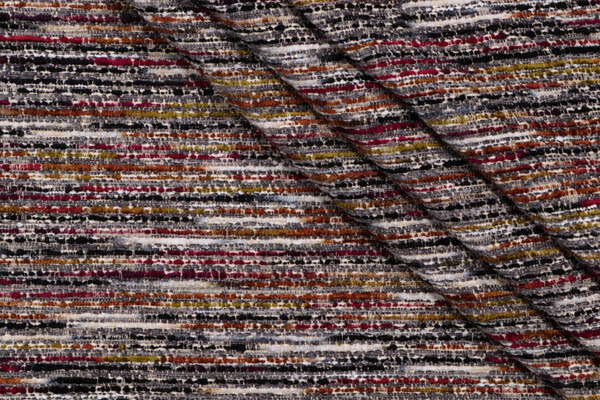 Boho Woven Chenille Upholstery Fabric in Licorice