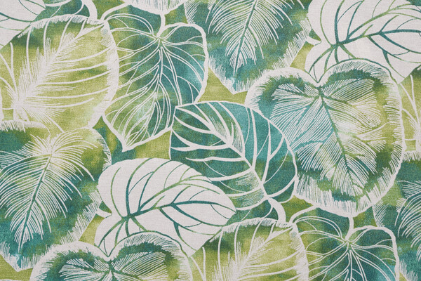 Richloom Solarium Key Cove Printed Polyester Outdoor Fabric in Lagoon