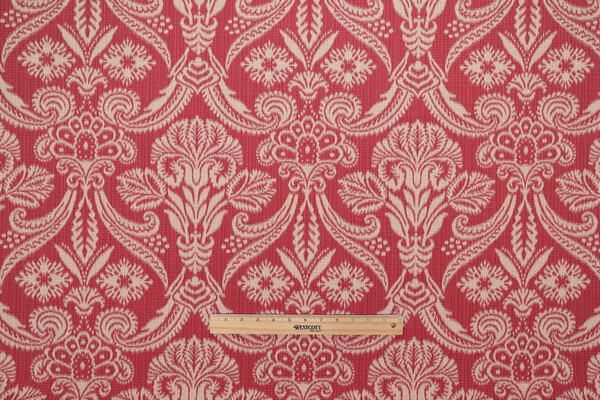 Covington Canterbury Woven Upholstery Fabric in 137-Antique Red