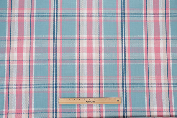 Sample of Covington Gloucester Woven Upholstery Fabric in 507-Aqua 