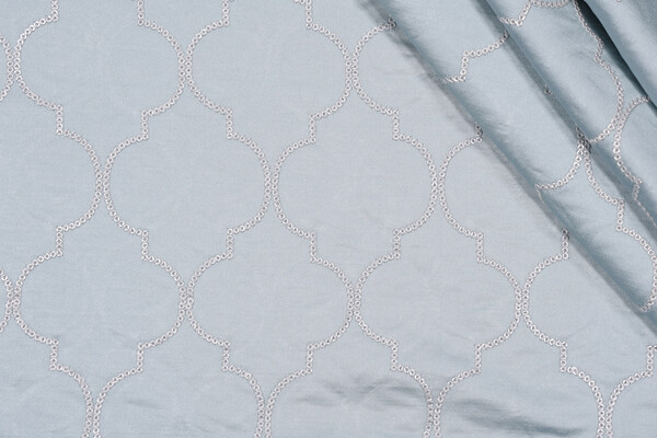 Covington Kismet Embroidered Decorator Fabric in 592-Spa