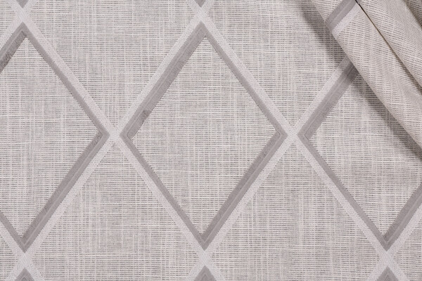 Jennifer Adams Markham Embroidered Drapery Fabric in 920-Heather Grey for Covington