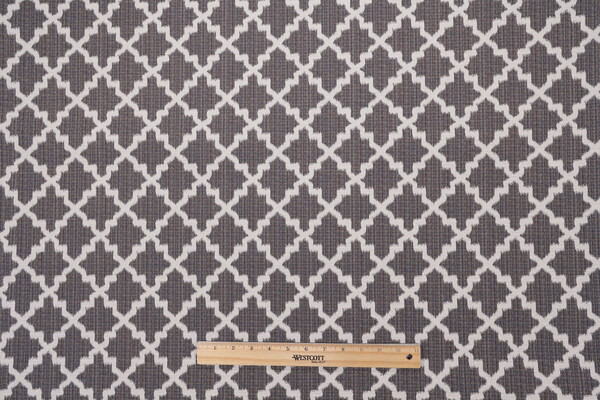Jennifer Adams Ascot Damask Upholstery Fabric in 99-Charcoal for Covington