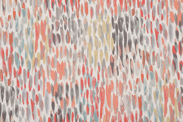 Kelly Ripa Home Make It Rain Printed Cotton Drapery Fabric in Nectar 