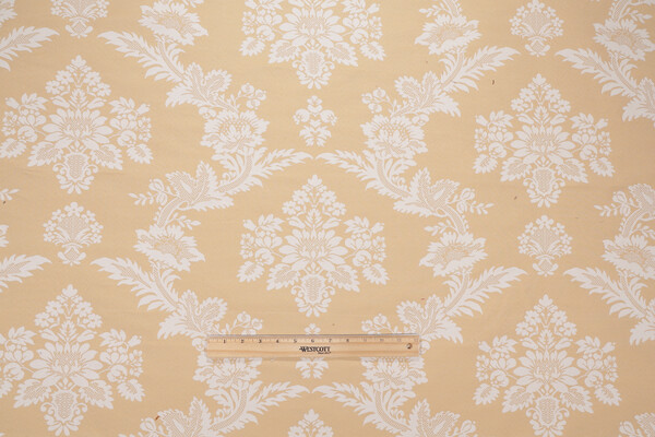 Tomas Damask Decorator Fabric in Sand 