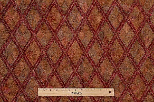Sample of Inspirations Woven Chenille Upholstery Fabric in Sunset 