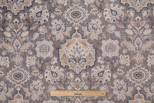 Textile 360 Rumi Printed Velvet Decorator Fabric in Sterling