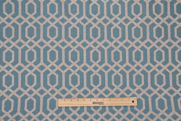 Nardes USA Neron Woven Upholstery Fabri cin Teal