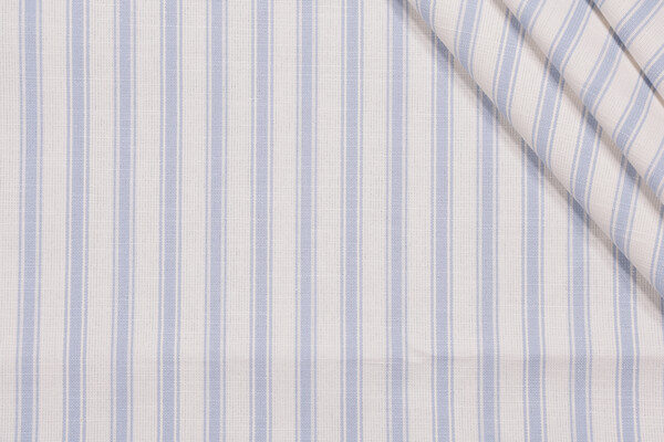 Textile 360 Darby Stripe Woven Decorator Fabric in Sky Blue