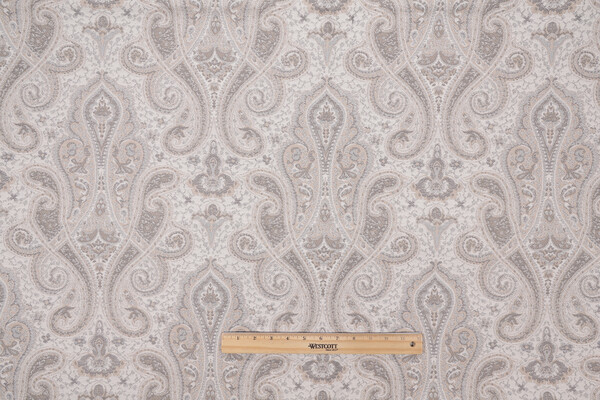 Click for 2.38 Yards Bella Dura Paisley Polyolefin Outdoor Fabric in Pebble Bella Dura Paisley Polyolefin Outdoor Fabric in Pebble