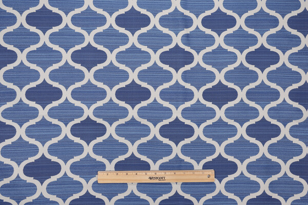 1 Yard Bella Dura Infinity Woven Polyolefin Outdoor Fabric in Blue