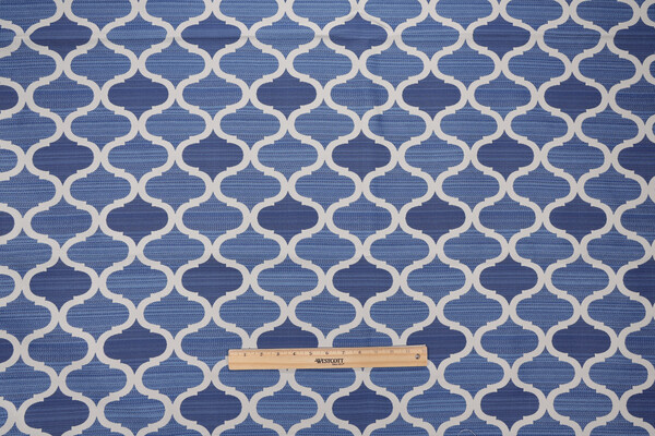 Bella Dura Infinity Woven Polyolefin Outdoor Fabric in Blue