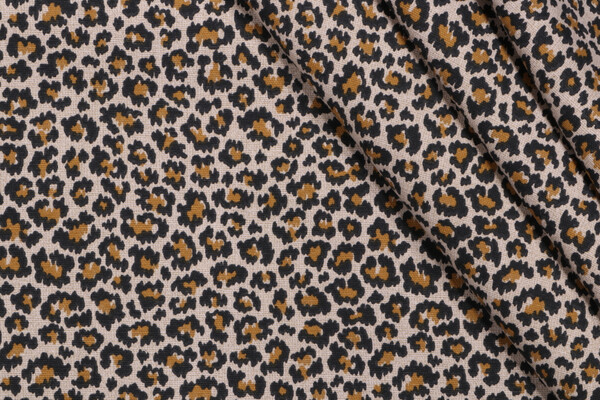 Magnolia Home Animal Kingdom Printed Cotton Drapery Fabric in Safari