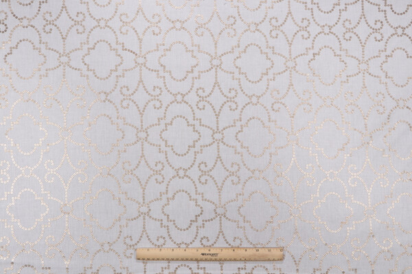 Dena Home Wow Factor Emb Drapery Fabric in Gilded