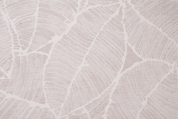 Botanical Woven Chenille Upholstery Fabric in Cream