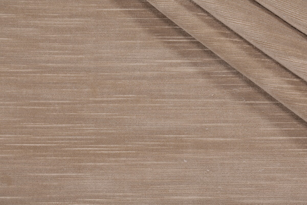 Brooks Velvet Upholstery Fabric in Hemp