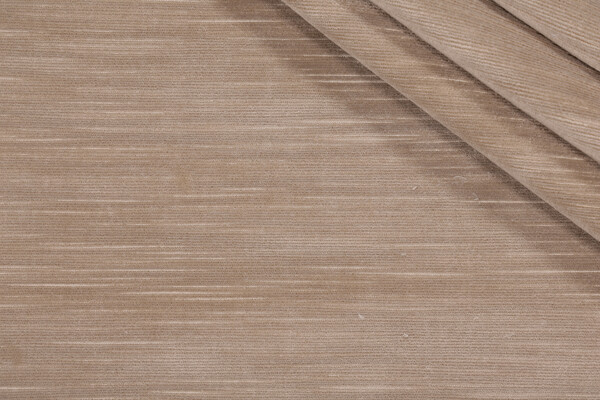 Brooks Velvet Upholstery Fabric in Hemp