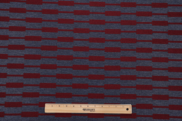 Crypton Prussian High Performance Woven Upholstery Fabric in Wine