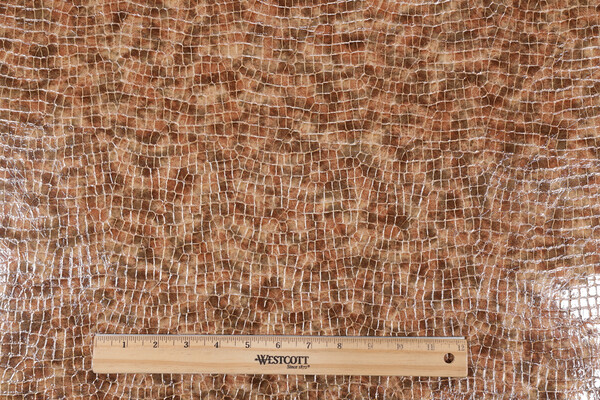 Scalamandre Serpent Vinyl Upholstery Fabric in Camel