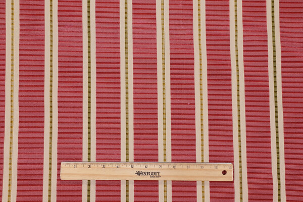 Scalamandre Pembroke Grospoint Velvet Upholstery Fabric in Coral