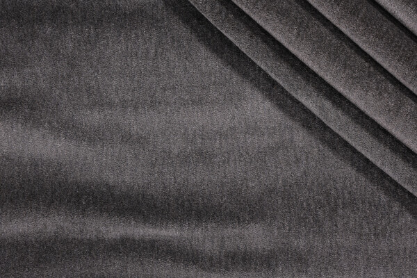 Scalamandre Bay Velvet Upholstery Fabric in Charcoal