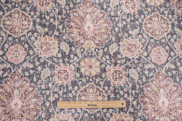 P Kaufmann Shanaya Printed Chenille Decorator Fabric in Licorice