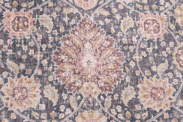 P Kaufmann Shanaya Printed Chenille Decorator Fabric in Licorice