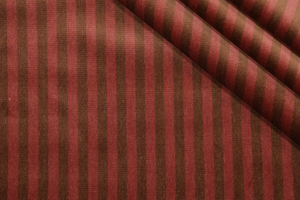 Fonthill Colline Velvet Upholstery Fabric in Redwood
