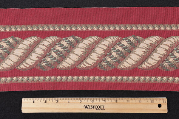 Scalamandre Helix Border 6'' Tapestry Border Fabric in Red