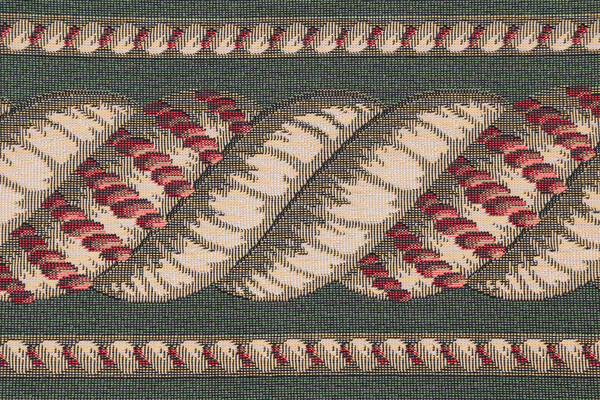 Click for 1.5 Yards Scalamandre Helix Border 6'' Tapestry Border Fabric in Green Scalamandre Helix Border 6'' Tapestry Border Fabric in Green