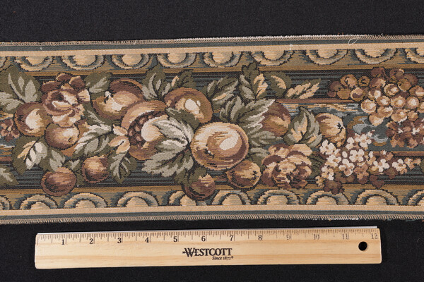 Scalamandre Vigo 6'' Tapestry Border Fabric in Red/Green/Gold