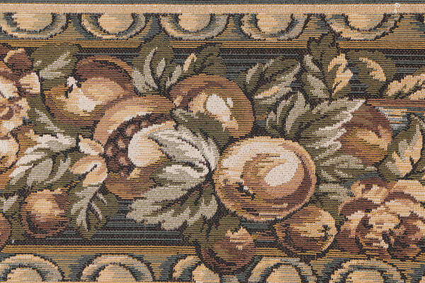 Scalamandre Vigo 6'' Tapestry Border Fabric in Red/Green/Gold