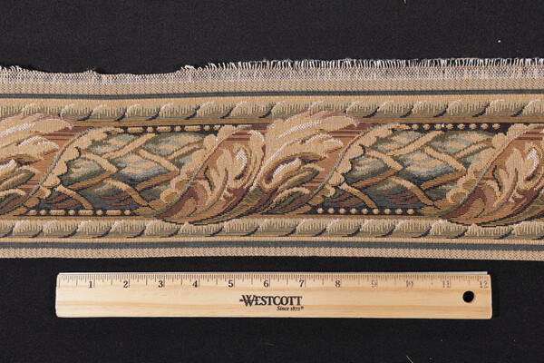 Scalamandre Vietri II 4.5'' Border Tapestry Border Fabric in Green/Brown