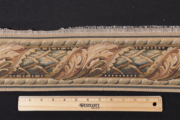 Scalamandre Vietri II 4.5'' Border Tapestry Border Fabric in Green/Brown