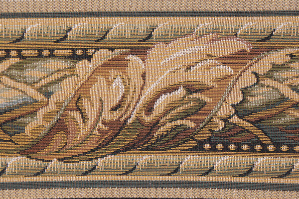 Scalamandre Vietri II 4.5'' Border Tapestry Border Fabric in Green/Brown