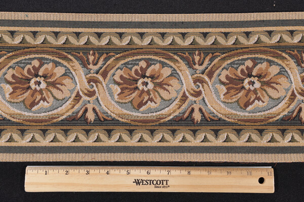 Click for 2 Yards Scalamandre Villaro II 6'' Border Tapestry Border Fabric in Brown & Gray Scalamandre Villaro II 6'' Border Tapestry Border Fabric in Brown & Gray