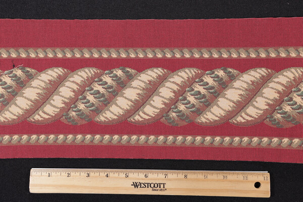 Scalamandre Helix Border 6'' Tapestry Border Fabric in Red