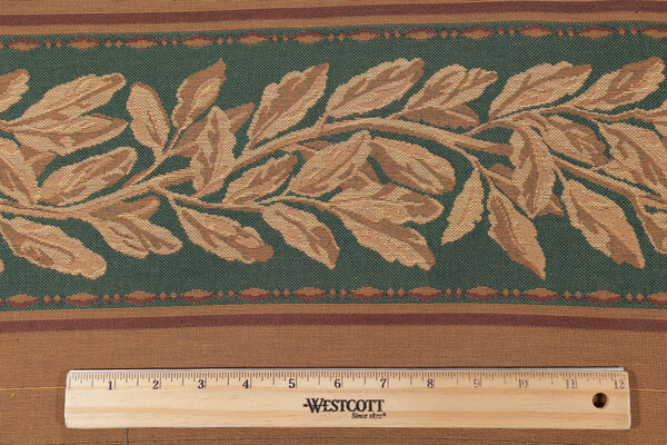 Scalamandre Laurier 6&#39;&#39; Border Tapestry Border Fabric in Green
