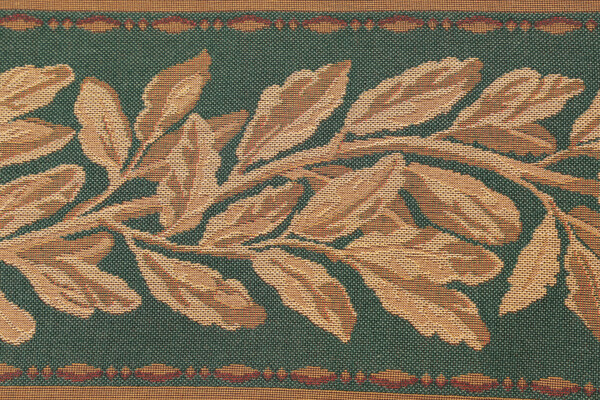 Scalamandre Laurier 6&#39;&#39; Border Tapestry Border Fabric in Green