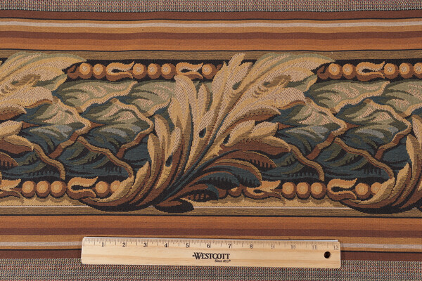 Scalamandre Feuille D&#39;Acanthe 12&#39;&#39; Tapestry Border Fabric in Multi